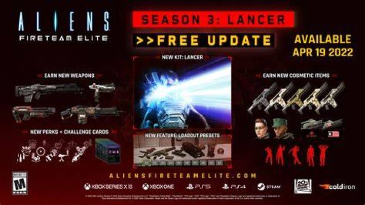 Aliens: Fireteam Elite Season 3 Update Patch Notes