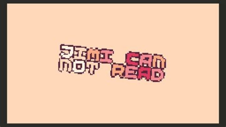 can not read