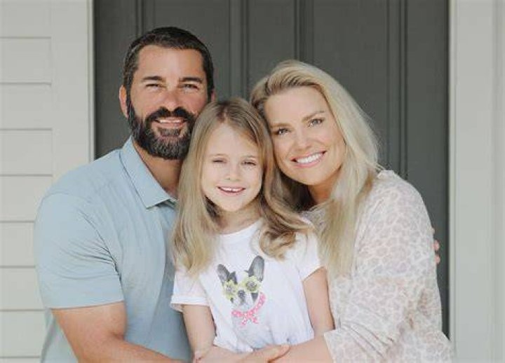David Dellucci with his daughter and wife