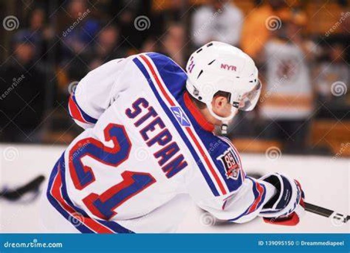 Derek Stepan Posing For A Photo
