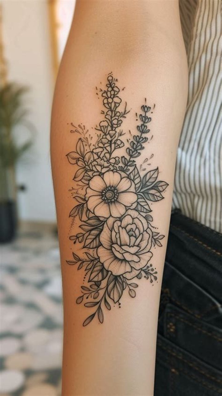 Floral Cute Tattoo Audreythalman