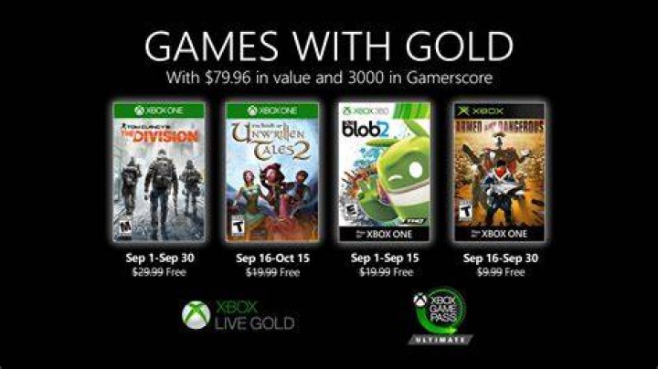 Games With Gold September Announced
