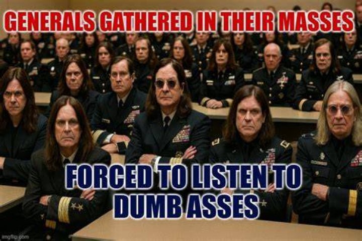 Generals gathered in their masses...