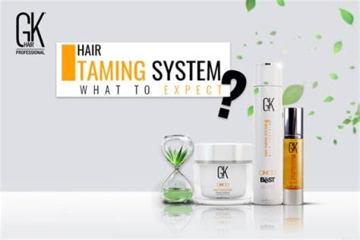 GK HAIR TAMING SYSTEM with JUVEXIN COLOR PROTECTION SHAMPOO & CONDITIONER