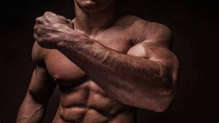 Guys Forearms Realistic Photo Image Tattoo Of Mans Face And Raven