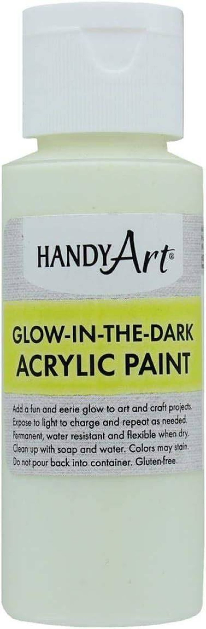 Handy Art Glow in the Dark Acrylic Paint - Clear