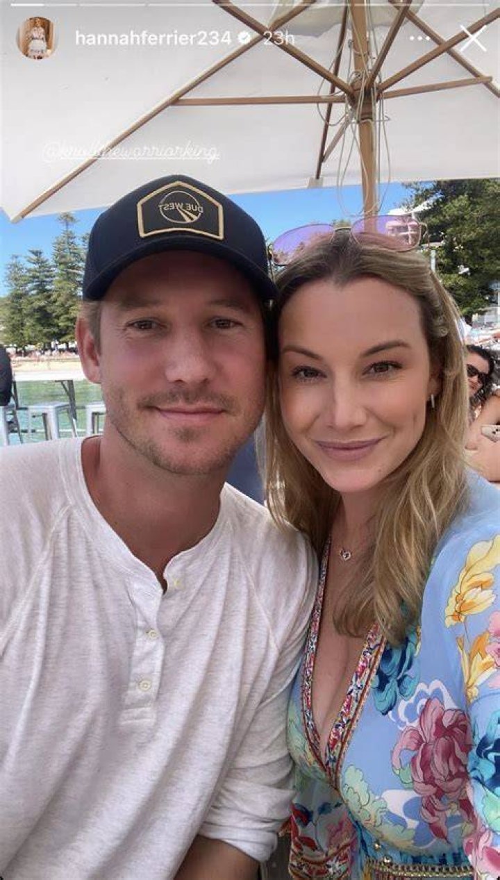Hannah Ferrier clasp back at Below Deck Down Under chef Ryan.