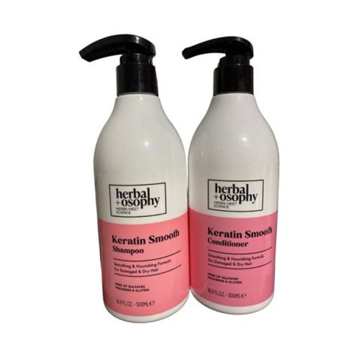  herbalosophy KERATIN SMOOTH SHAMPOO And CONDITIONER