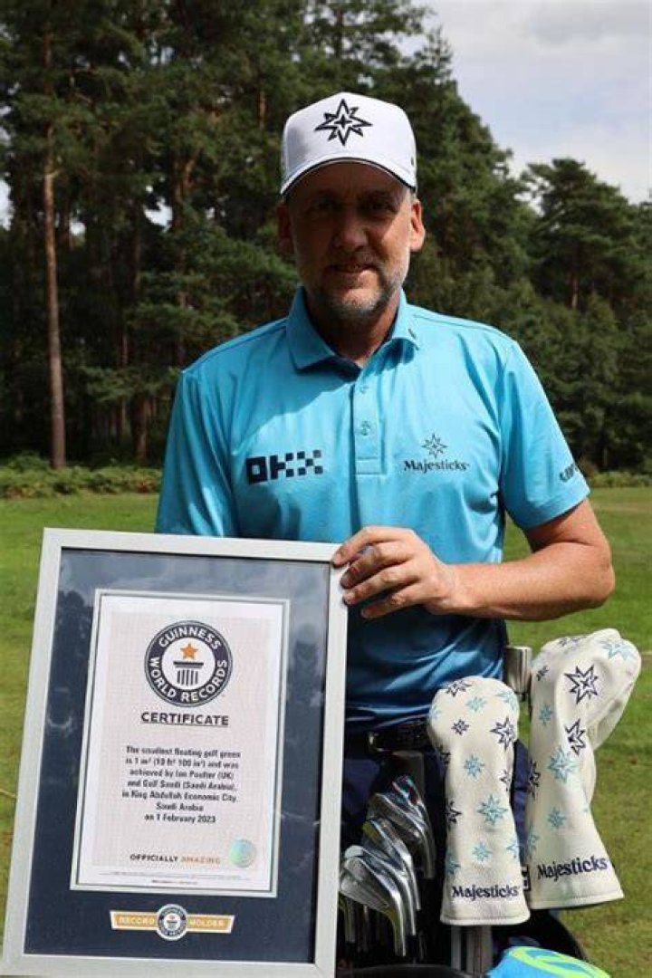 Ian Poulter Gets His Hands On The Guinness World Records For The Longest Televised Putt In History Which Is Over 160 Feet On The Ninth Hole At St Andrew's During The 2022 Open Championship (Source: Instagram)
