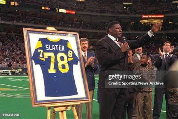 Jackie Slater After a Game For The Rams