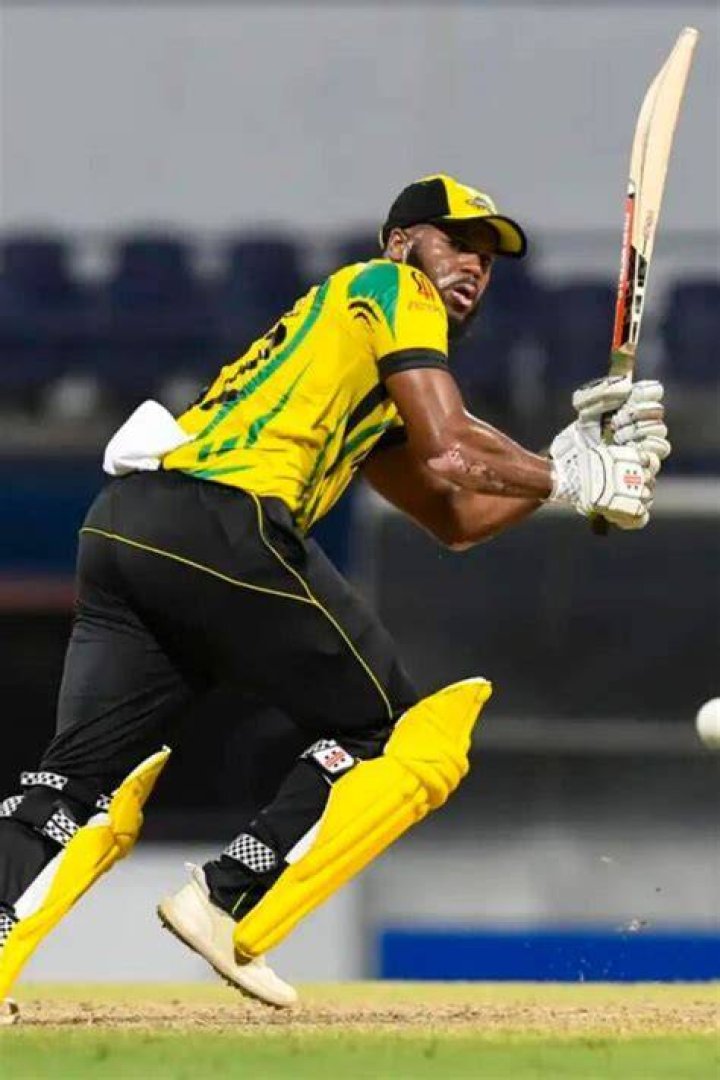 Jamaican Player Playing Cricket