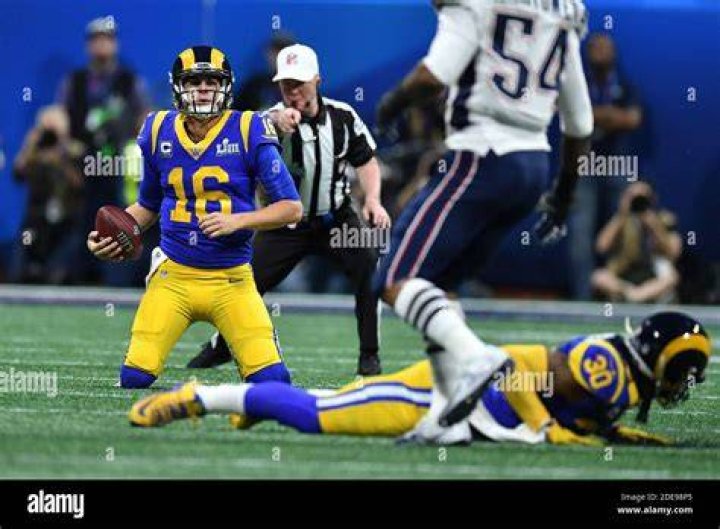 Jared Goff at Super Bowl LIII.