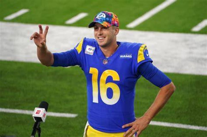 Jared Goff for LA Rams in Pro Bowl 2018.