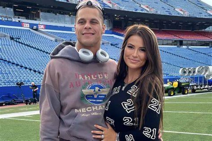 Jordan Poyer and his wife