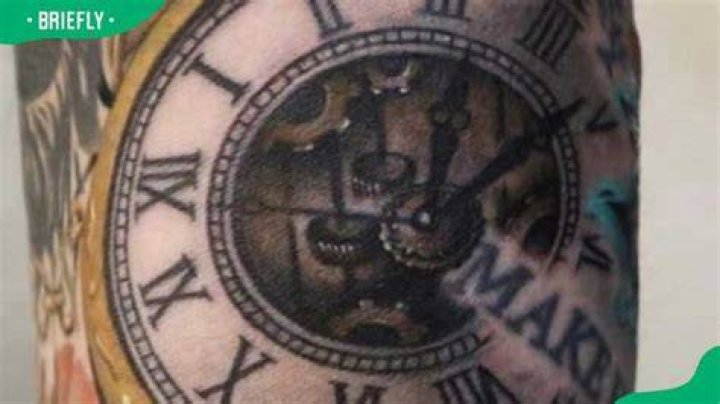 Jungkook Clock tattoo; Picture Courtesy: polyc_sj Instagram Jungkook Clock tattoo; Picture Courtesy: polyc_sj Instagram
