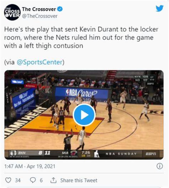 Kevin faced left thigh concussion