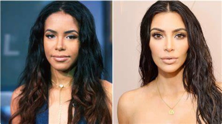 Kim Kardashian and Aaliyah
