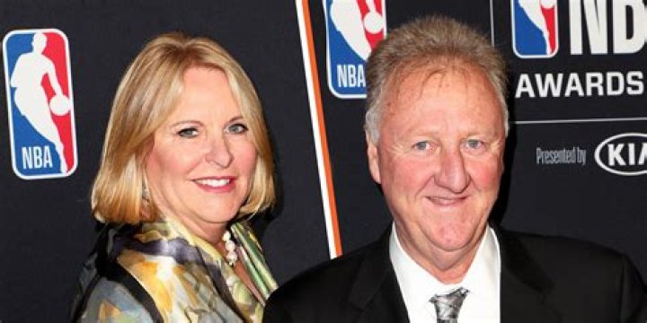 Larry Bird With His Wife Dinah And Daughter Mariah Bird