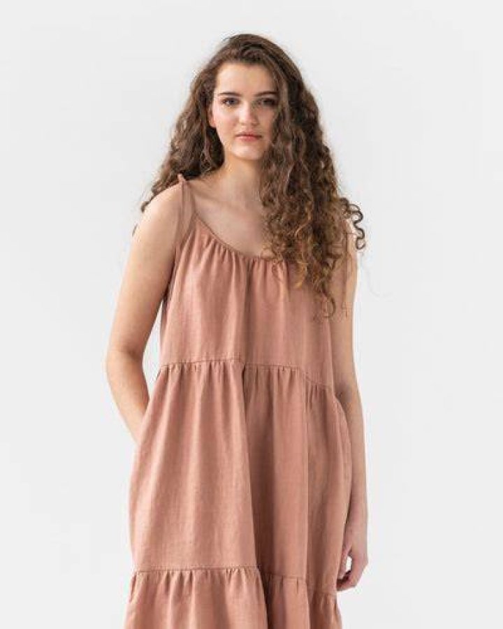 Magic Linen Flowy Midi Linen Dress