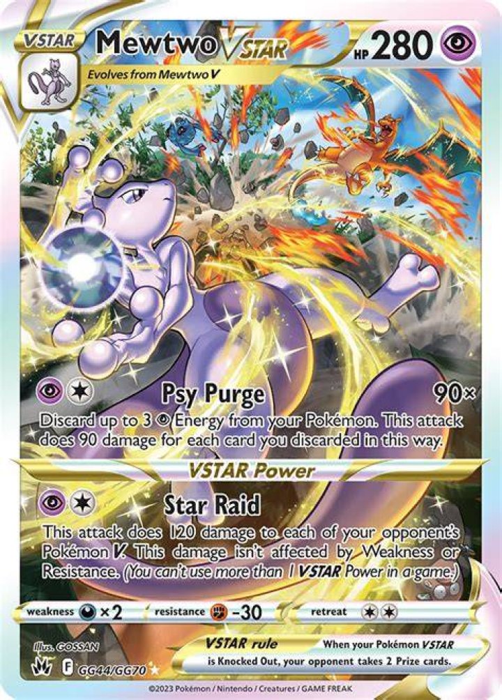 Mewtwo VSTAR de Pokémon TCG: Crown Zenith.