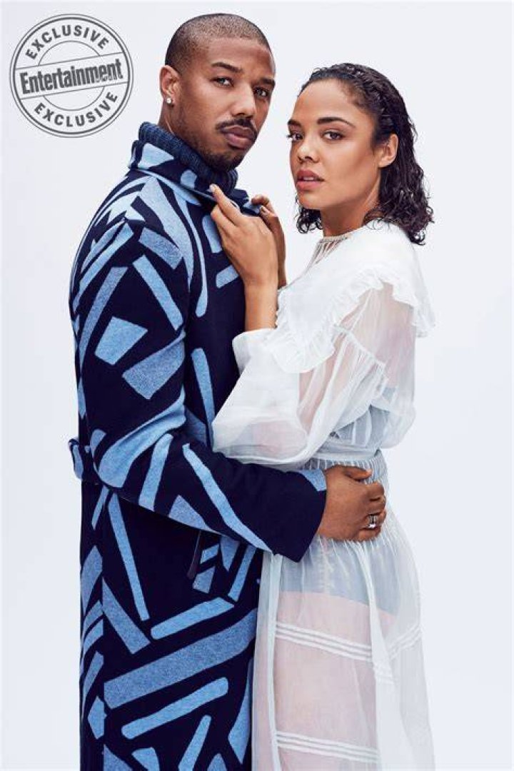 Michael B Jordan and Tessa Thompson