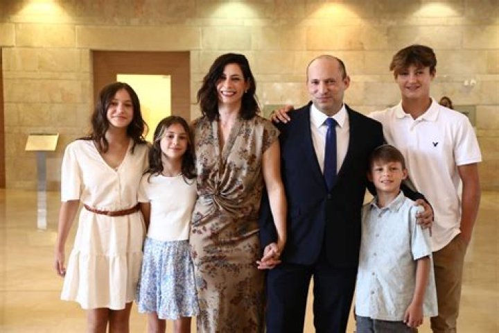 Naftali Bennett with children