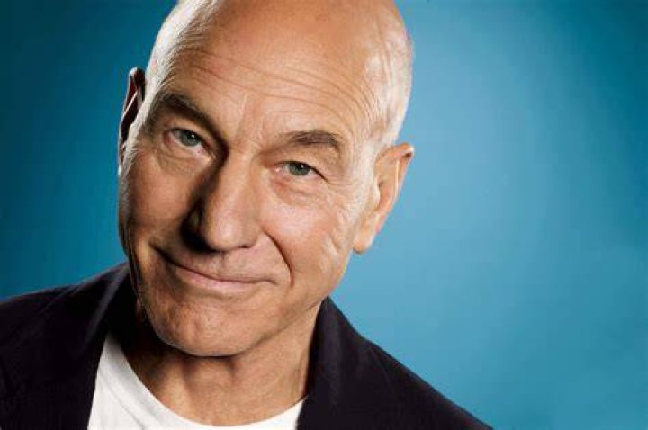 Patrick Stewart smirking