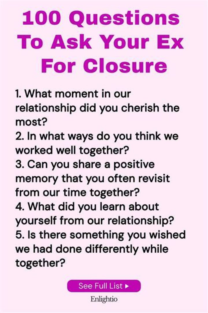 Questions to Ask Your Ex After Breakup