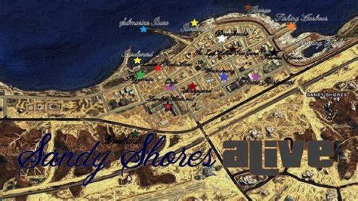 Sandy Shores Map