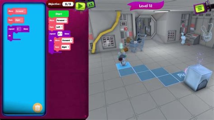 Screenshot of Rabbids Coding