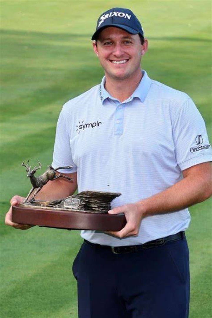 Sepp Straka Celebrating His Second PGA Tour Title