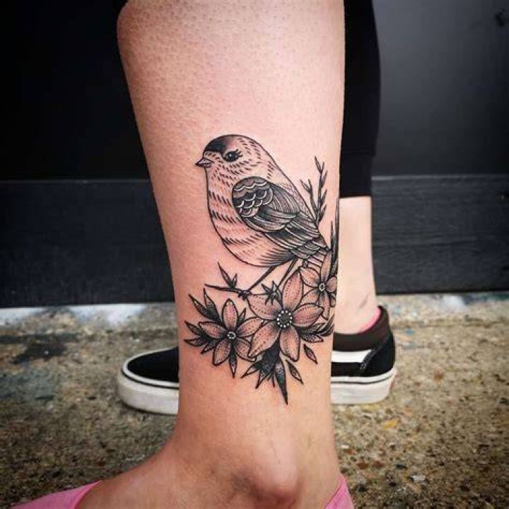 Small Bird Ankle Tattoos Ronanfostertattoo