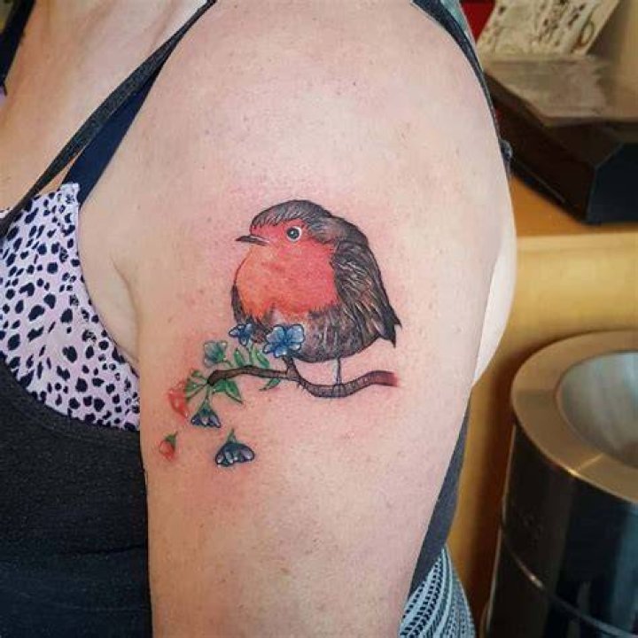 Small Bird Upperarm Tattoos Julart.tattoo