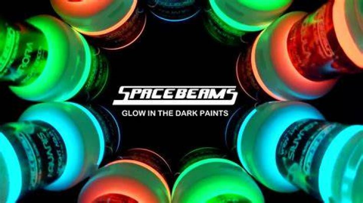 Spacebeams Glow in the Dark Paint - Nebula Pink (Orange Glow)