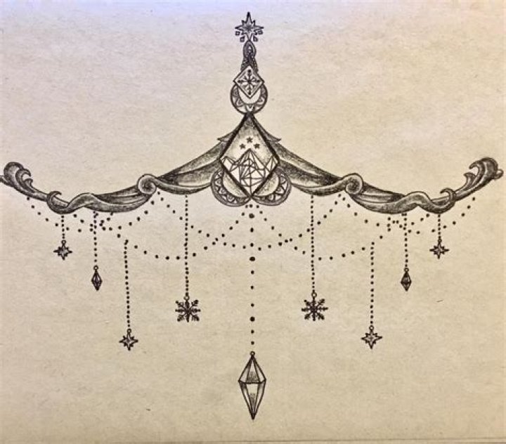 Sternum Chandelier Tattoo Cheri May Tattoos