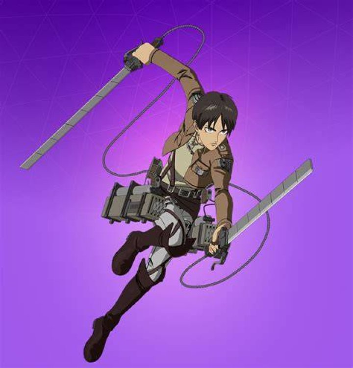 Attack-on-Titan-battle-pass The Eren Jaeger skin and items in the Fortnite battle pass.