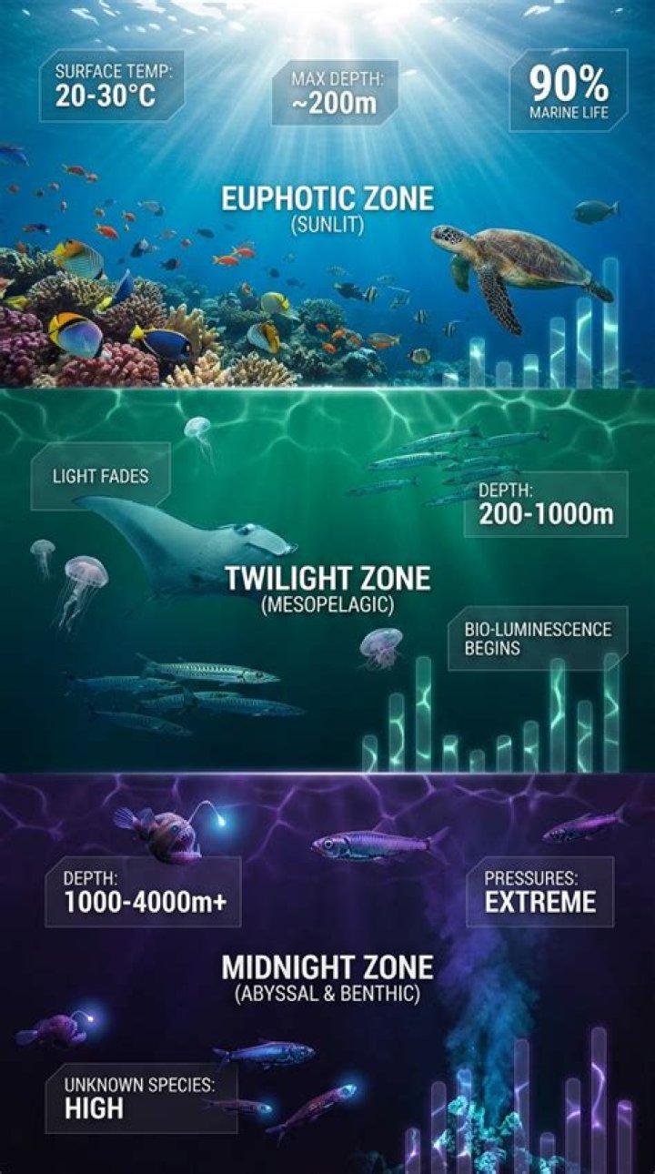 The Ocean Depths Are Full Of Many Different Species
