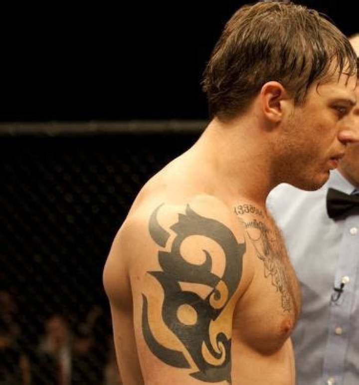 tom hardy tribal tattoo