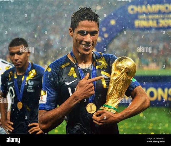 Varane With the FIFA World Cup Trophy ( Source Courtesy 90min)