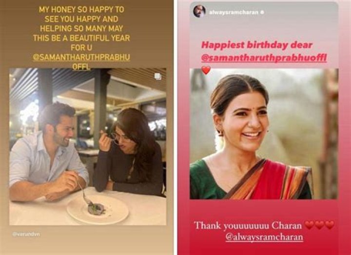 Varun Dhawan wishes Samantha on her birthday Varun Dhawan wishes Samantha on her birthday
