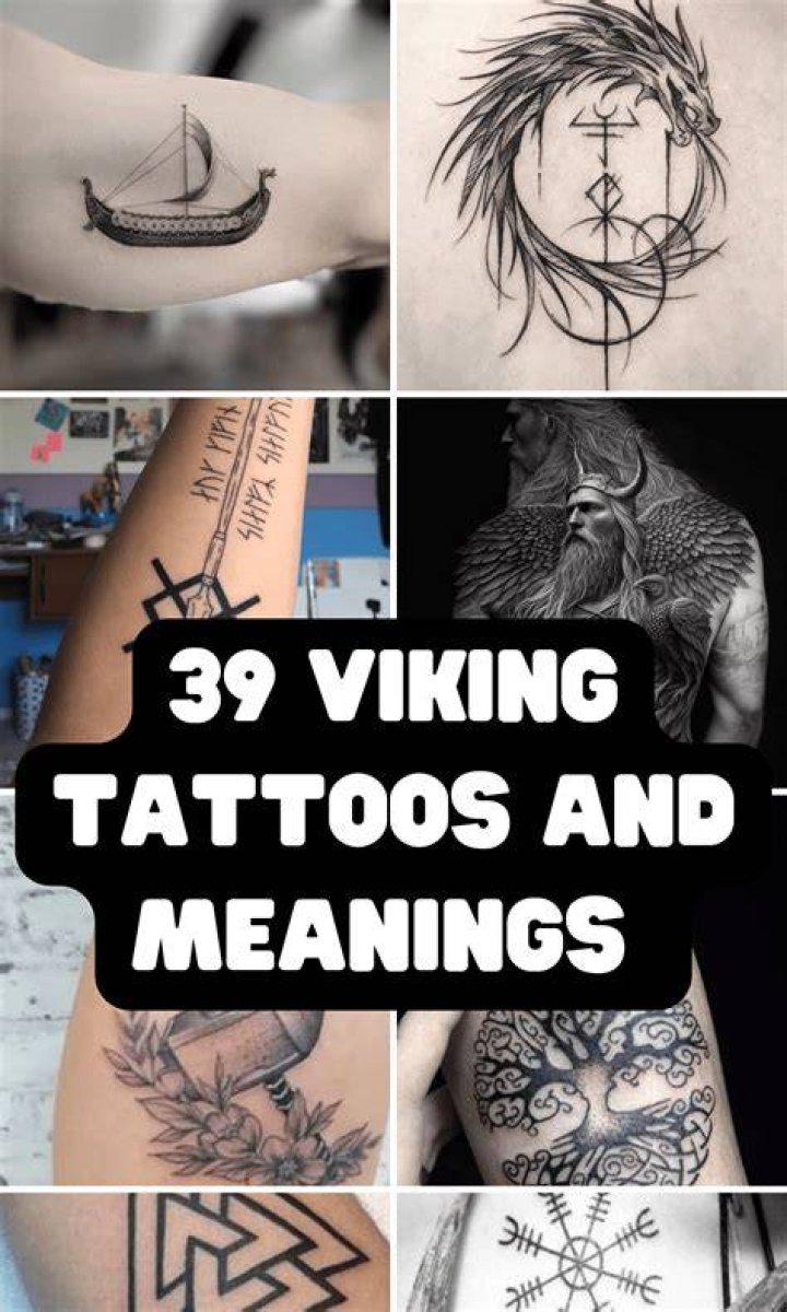 Viking Tattoo Symbols On Men On Back Shoulder Blade