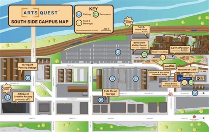 Wayne Tech, Southside map