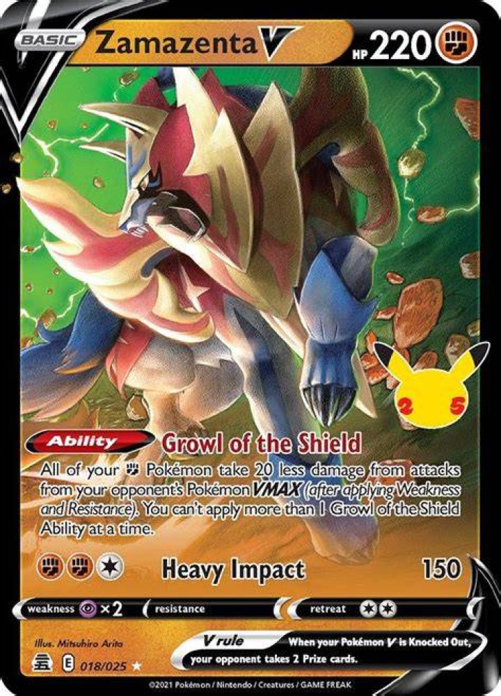 Zamazenta V de Pokémon TCG: Crown Zenith.